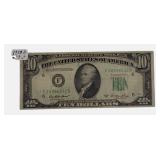 1969-A- Off Cut - $10  Federal Reserve Note