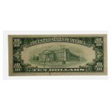 1969-A- Off Cut - $10  Federal Reserve Note