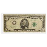 1963- Star Note  - $5  Federal Reserve Note