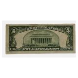 1934-A - $5  Federal Reserve Note