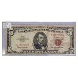 1934-A - $5  Federal Reserve Note