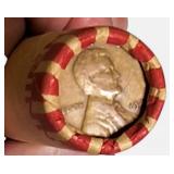 1942 Open Roll of Wheat Pennies