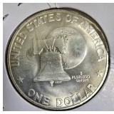 1976-S MS-68 Type 1 Coin with Full Bell Lines, containing 40% silver