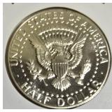 1969-S Half Dollar - MS-68, Deep Cameo (D-Cam) and 35% silver.