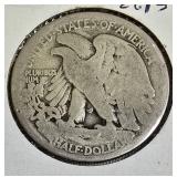 1916-D Walking Liberty Half Dollar - Obverse Mintmark (Rare)