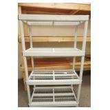 4-Tier Poly Shelf Unit (breaks down)