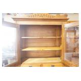 Vintage/Antique 2-Piece Wooden Cabinet