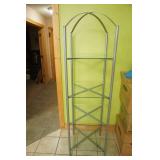 4-Tier Glass Display Shelving Unit