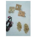 Jewelry Lot: Fashion Jewelry Bracelets and Earrings