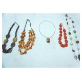Jewelry Lot: Fashion Jewelry Necklaces, Beads and Stones