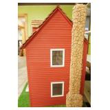 Wooden Dollhouse and Accessories