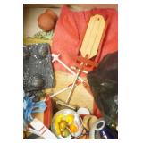 Wooden Dollhouse and Accessories