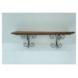 Wood & Metal Decorative Shelf