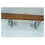 Wood & Metal Decorative Shelf