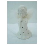 Praying Angel w/Fiber Optic Lights. Ceramic Figurine Angel