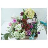 Artificial Flowers & Greenery Variety Lot