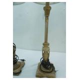 25" tall pair of matching table lamps