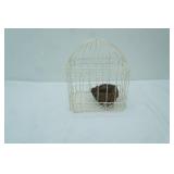 Decorative Metal Bird Cage, with Nest