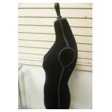 Black Velvet Mannequin with Stand