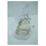 Acrylic Angel Glitter Lamp 9" tall