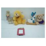 Wooden Mother Goose Figurine, Lamb Wall Hanging, Teddy Bears