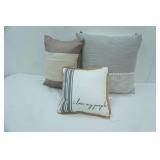 3ct NEW Throw Pillows
