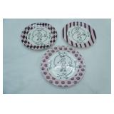 GANZ  Pink Poodle Dessert Plates