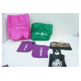 Reusable Tote Bags, Bathroom Hanging Organizer, 2 Frost Guard drawstring bags