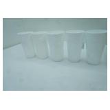 Indiana Glass Company Colony Harvest Milk Glass Tumbler Set of 5