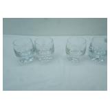 Heavy Base Bubble Whisky Glass Tumbler Set of 4