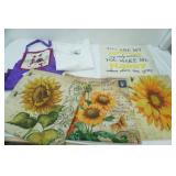 NEW Throw Pillow Covers & Aprons (Purple Hat Ladies & White)