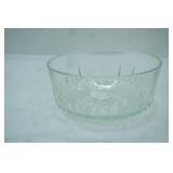 Vintage Arcoroc France Glass Serving Bowl in Diamond Pattern
