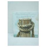 Darren Gregi Inspirational Rope Canvas Print. 14" square