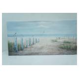 Canvas Print. 40"x 20" Beach Scene