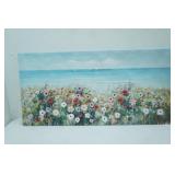 Canvas Print. 3D Flowers 40"x 20"