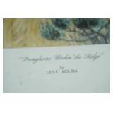 Art Print. "Longhorns Workin