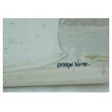 Kathryn White Canvas Floral Print 23.5"x17.5"