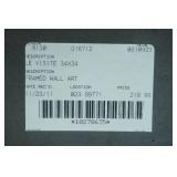 34"x 34" Framed Wall Art. "Le Visite" by Ernesto Rodriguez