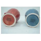 2ct Home Small Ceramic Pitchers. Microwave and Dishwasher Safe. 7" tall each