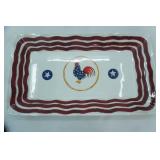 Department 56 American Rooster Ceramic Platter