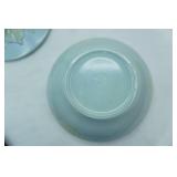 Red Wing Brocade Covered Serving Bowl