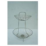 Metal Fruit Stand 13" tall 8.5"/10.5" wide