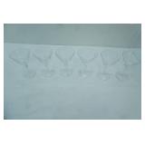 Libbey Rock Sharpe Calton Cut Cocktail Glasses. Set of 4