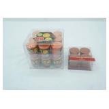 NEW Votive Candles. wooden citrus & Amberwood