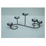 Metal Candle Holder with battery operated tea lights