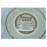 Cheesecake Ceramic Pie Plate and 2 clear glass pie plates