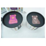 Happy Wax Scented Soy Metal and Woven Organizing Basket