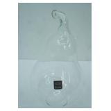 Large Pear-Shaped Glass Terrarium. Made in Poland