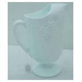 1960s Vintage Indiana Milk Glass "Harvest Grape" Pattern Pitcher
