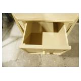 Painted Wooden Cabinet with 1 drawer 17.5"x18"x30" tall